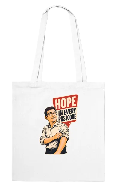 Hope in Every Postcode on White — Editor front