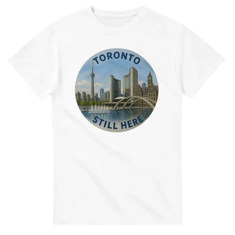 Painted, panelled scenic illustration for Toronto, with paired local scenes and the place name in lettering.