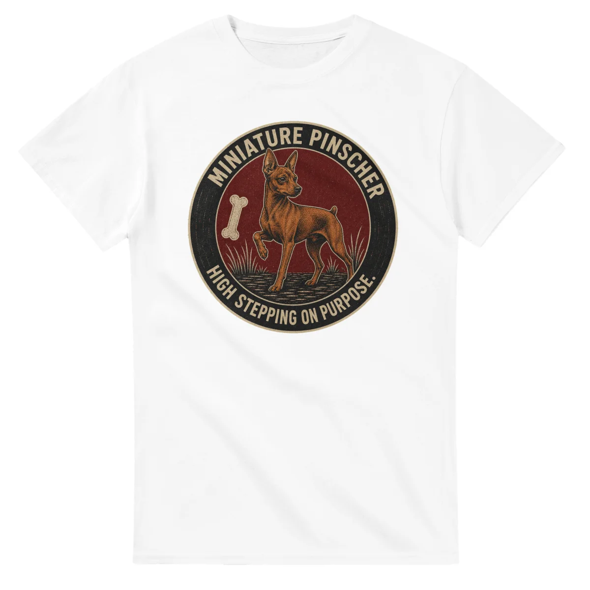 Miniature Pinscher - High Stepping on Purpose