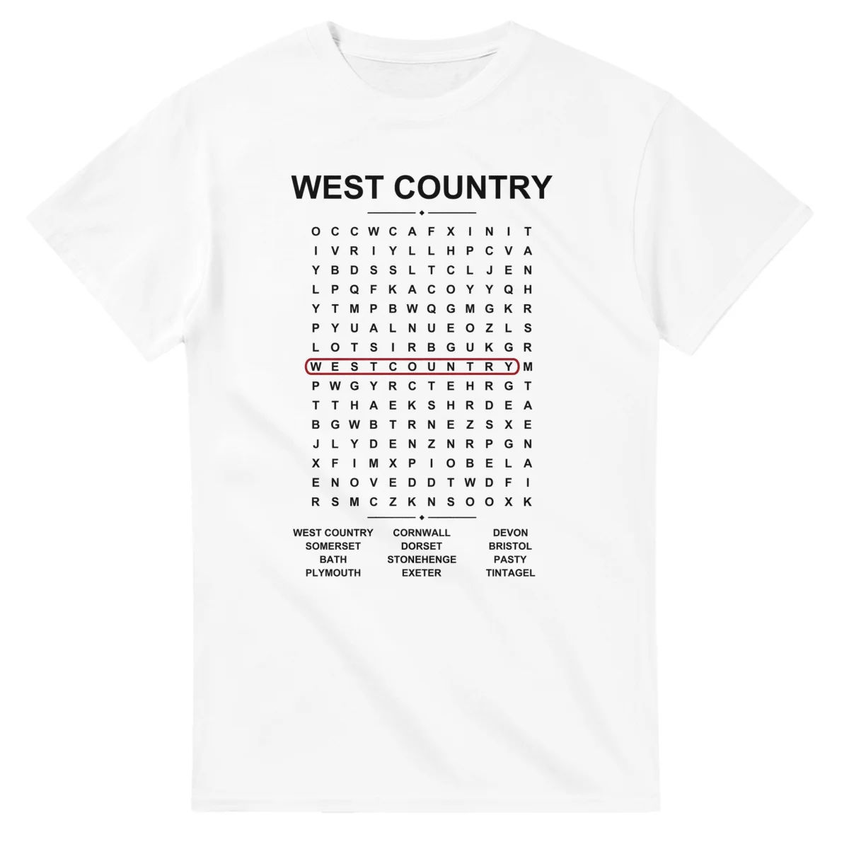 West Country Word Search - Somewhere In Here