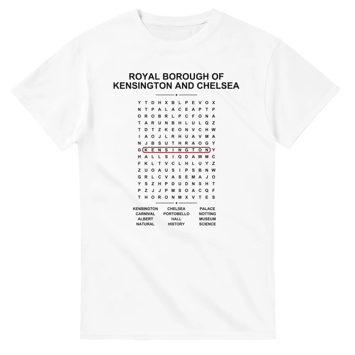Royal Borough of Kensington and Chelsea Word Search - Somewhere In Here