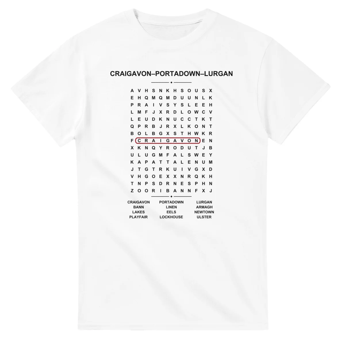 Craigavon-Portadown-Lurgan Word Search - Somewhere In Here