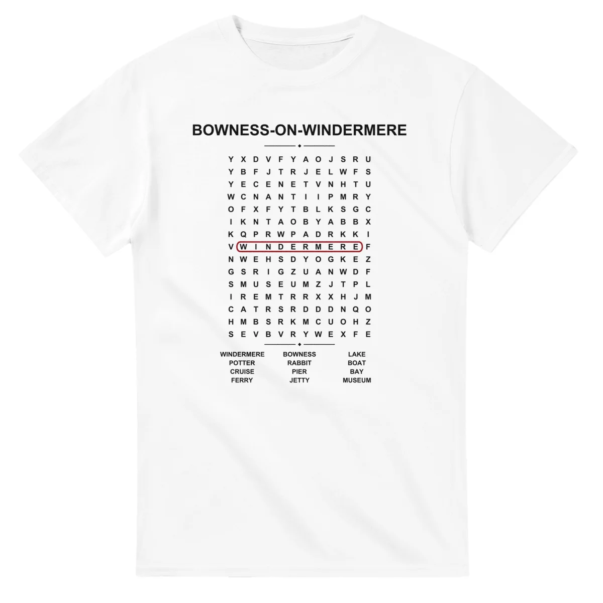 Bowness-on-Windermere Word Search - Somewhere In Here