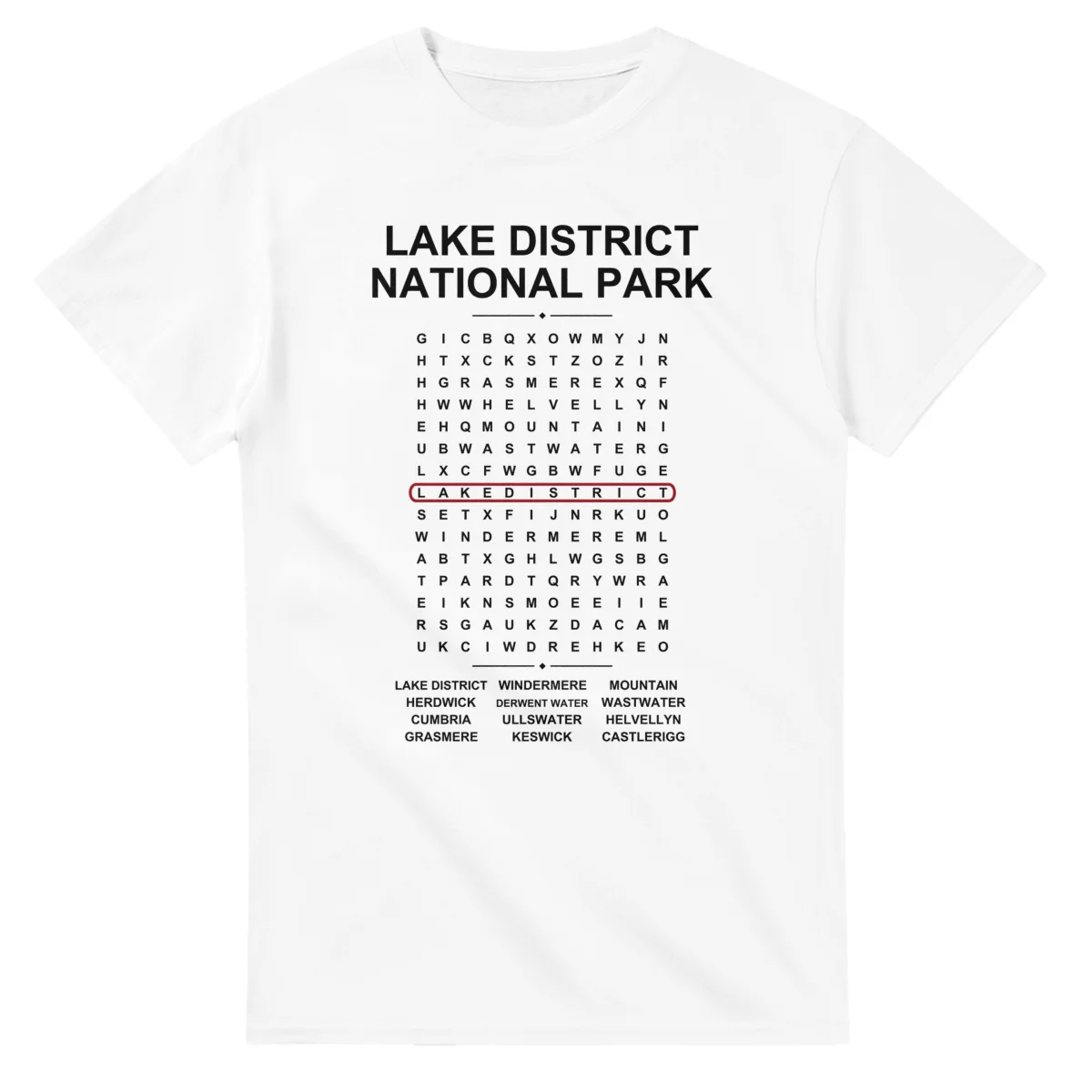 Lake District National Park Word Search - Somewhere In Here