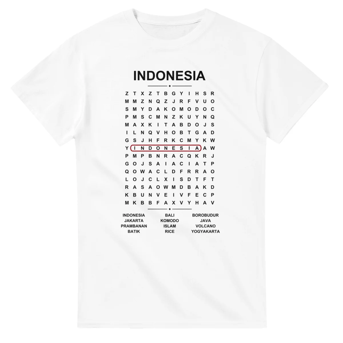 Indonesia Word Search - Somewhere In Here