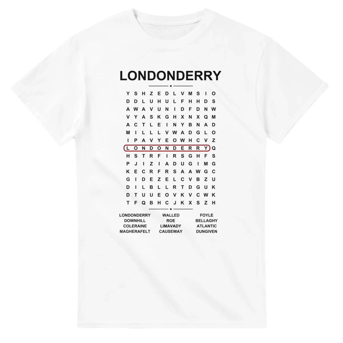 Londonderry Word Search - Somewhere In Here