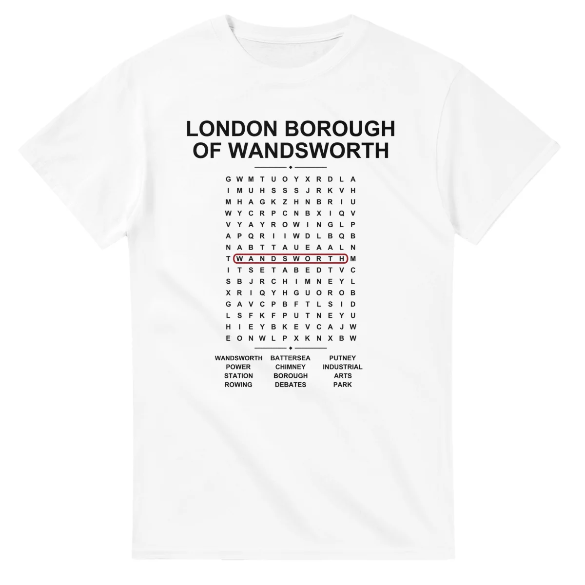 London Borough of Wandsworth Word Search - Somewhere In Here