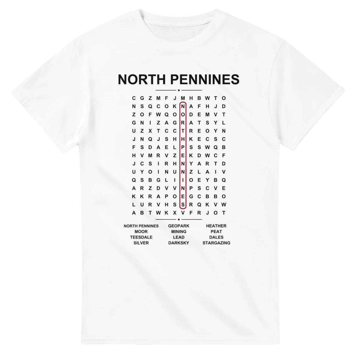 North Pennines Word Search - Somewhere In Here