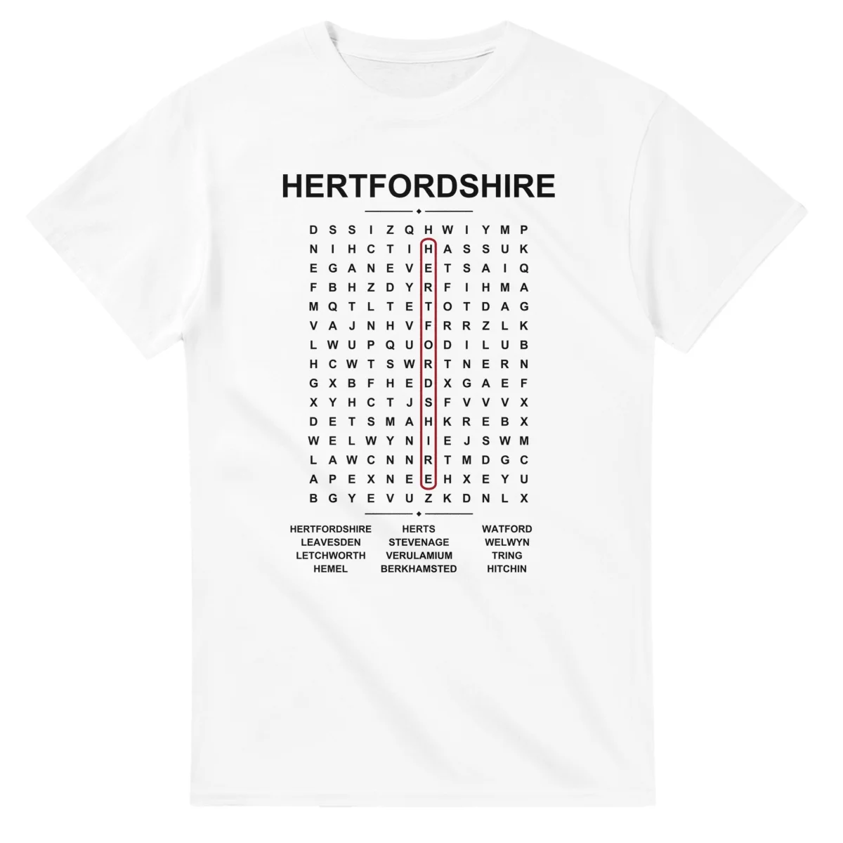 Hertfordshire Word Search - Somewhere In Here