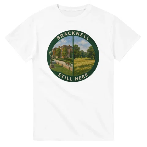 Painted, panelled scenic illustration for Bracknell, with paired local scenes and the place name in lettering.