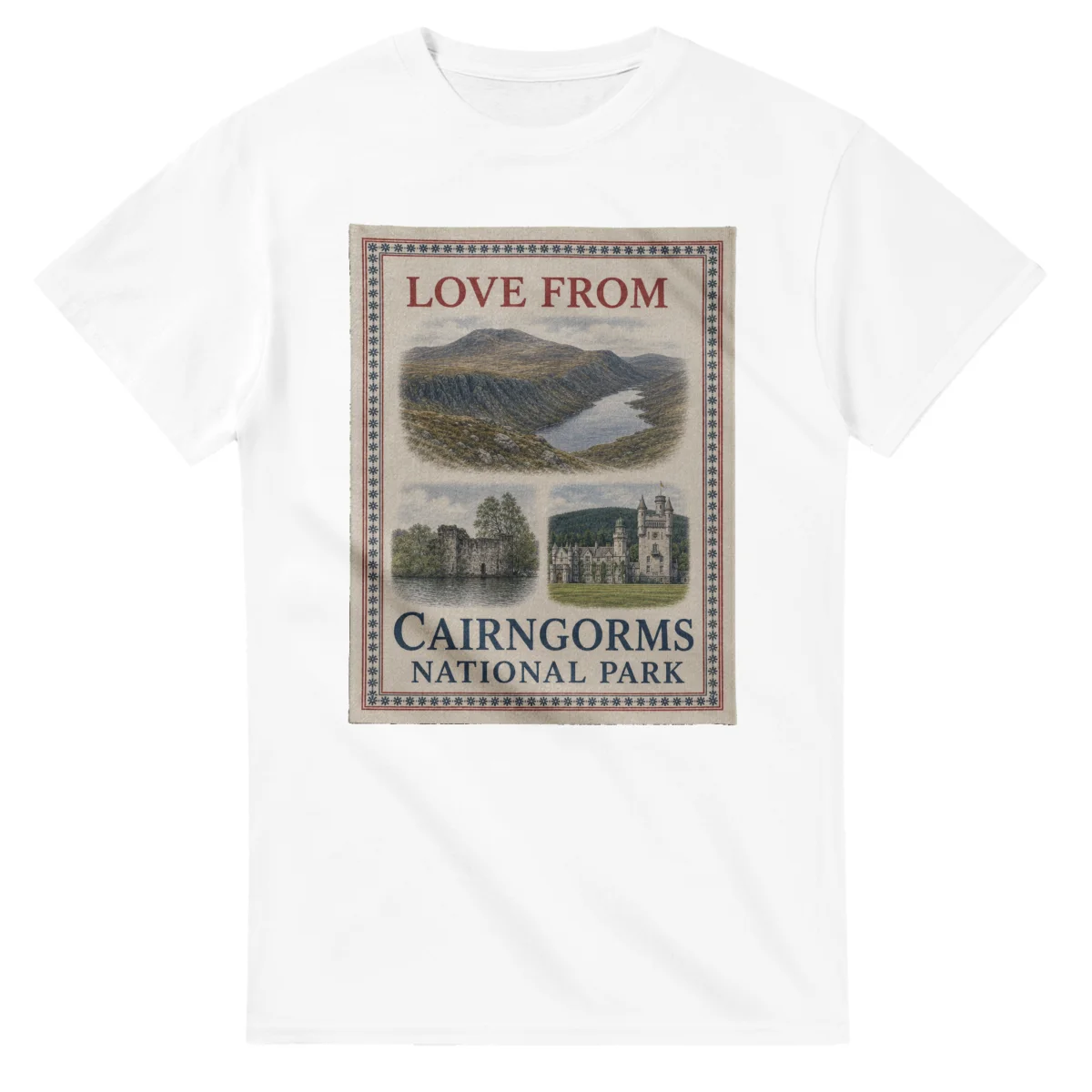 Love from Cairngorms National Park on a unisex t-shirt