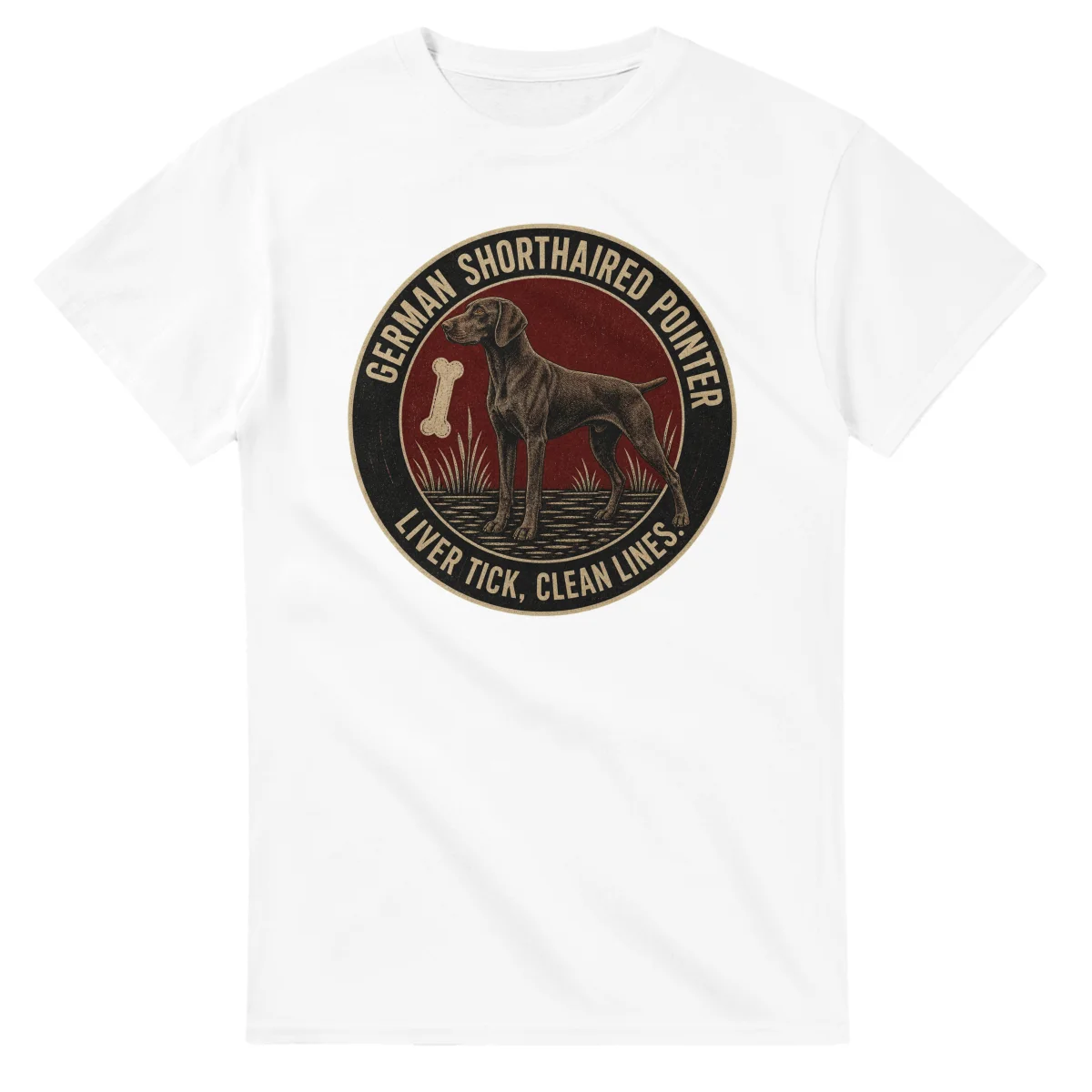 German Shorthaired Pointer - Liver Tick, Clean Lines