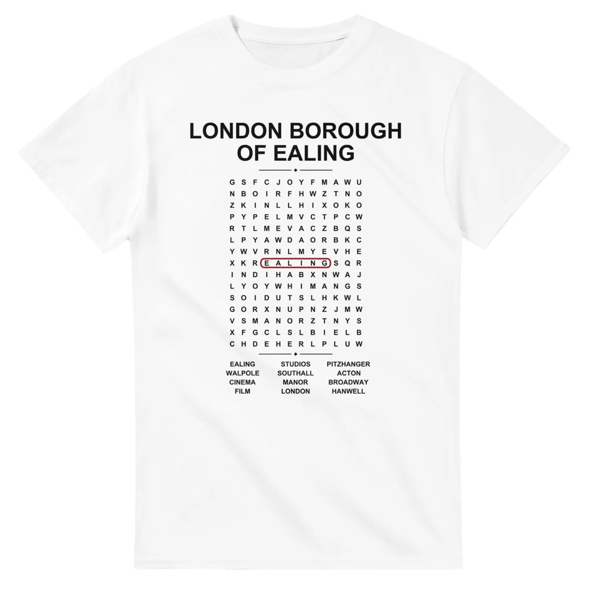 London Borough of Ealing Word Search - Somewhere In Here