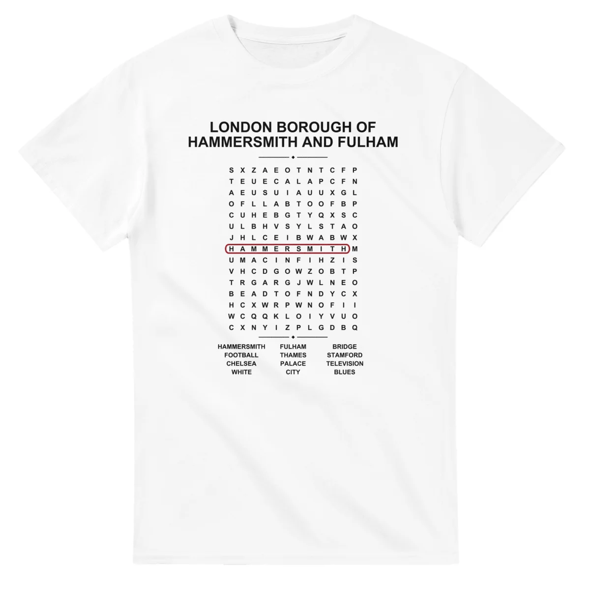 London Borough of Hammersmith and Fulham Word Search - Somewhere In Here