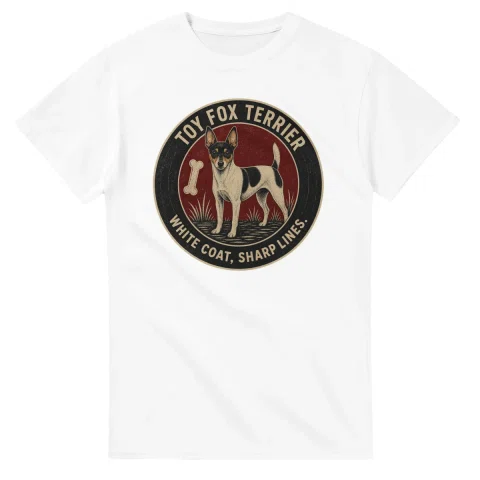 Toy Fox Terrier - White Coat, Sharp Lines