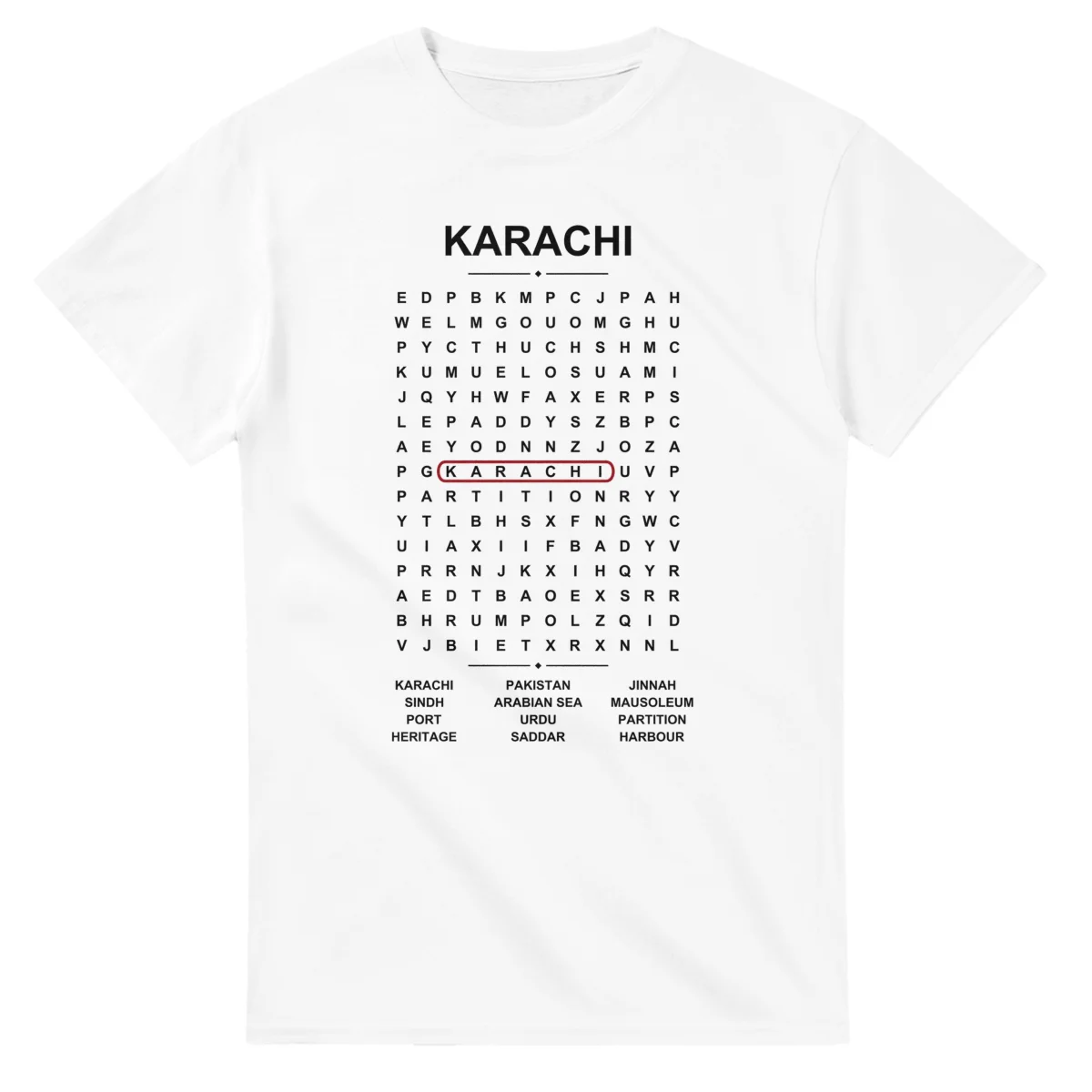 Karachi Word Search - Somewhere In Here