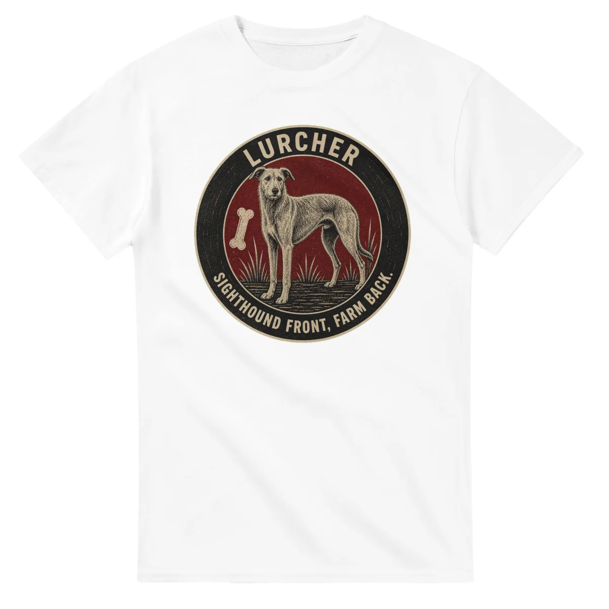 Lurcher - Sighthound Front, Farm Back